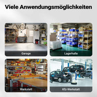 Vasca Lavapezzi da Officina 75,7 L, struttura a carrello, per sgrassatura componenti meccaniche