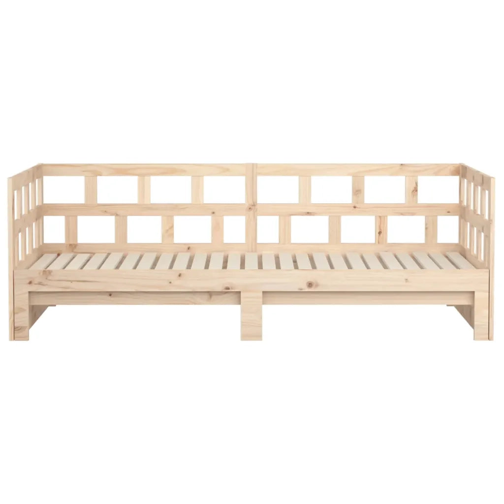 Dormeuse Estraibile in Legno Massello di Pino 2x(80x200) cm  cod mxl 59430