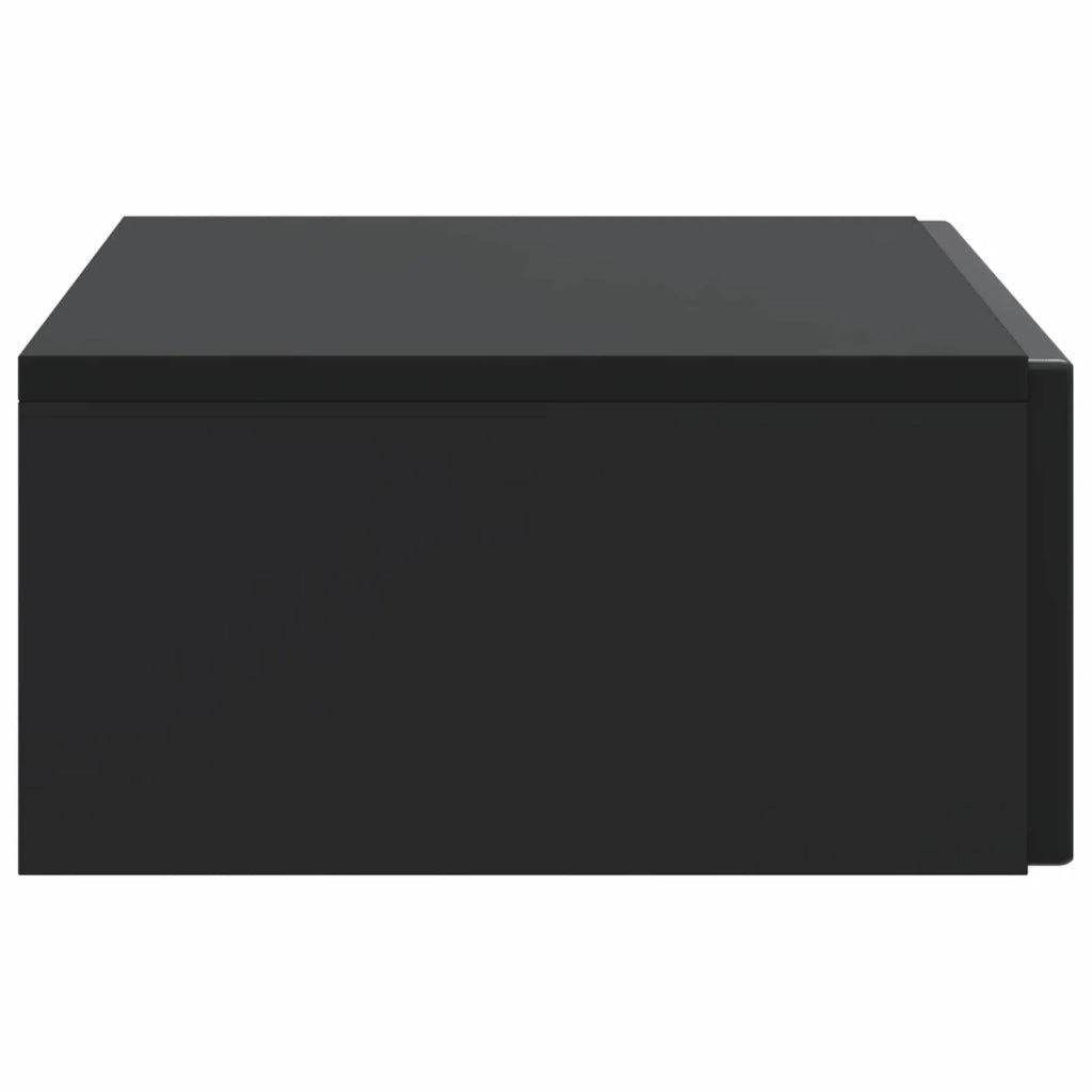 Tavolino da Parete Laterale Nero 87,5 x 34,5 x 17 cm