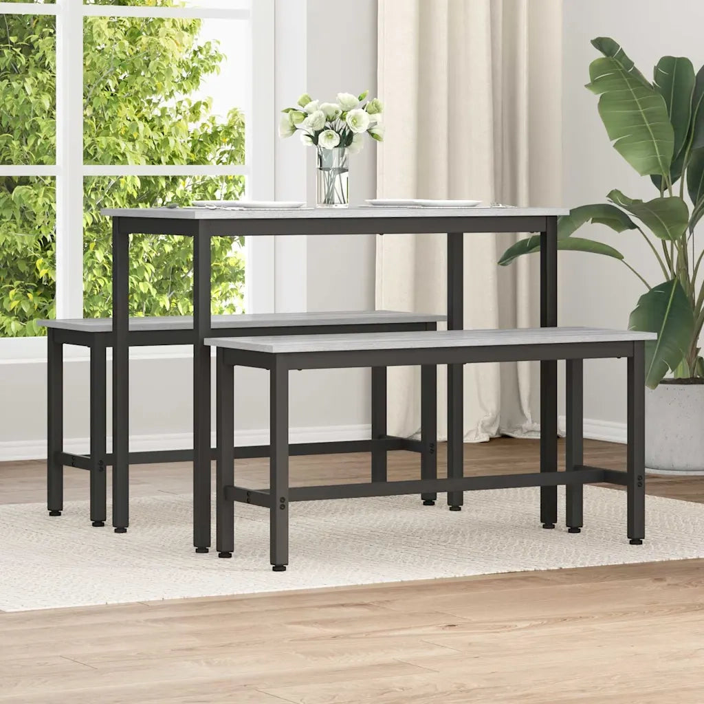 Panchina da pranzo Grigio Sonoma 100 x 32,5 x 48,5 cm CFW9193318