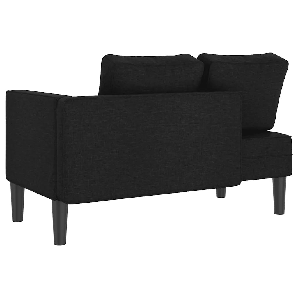 Sdraio con Cuscini Nero in Tessuto CFW3988212