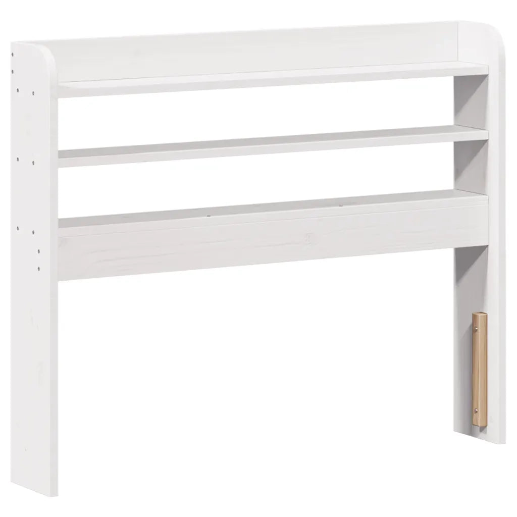 Giroletto con Testiera senza Materasso-Struttura Letto Bianco 90x190 cm 368041