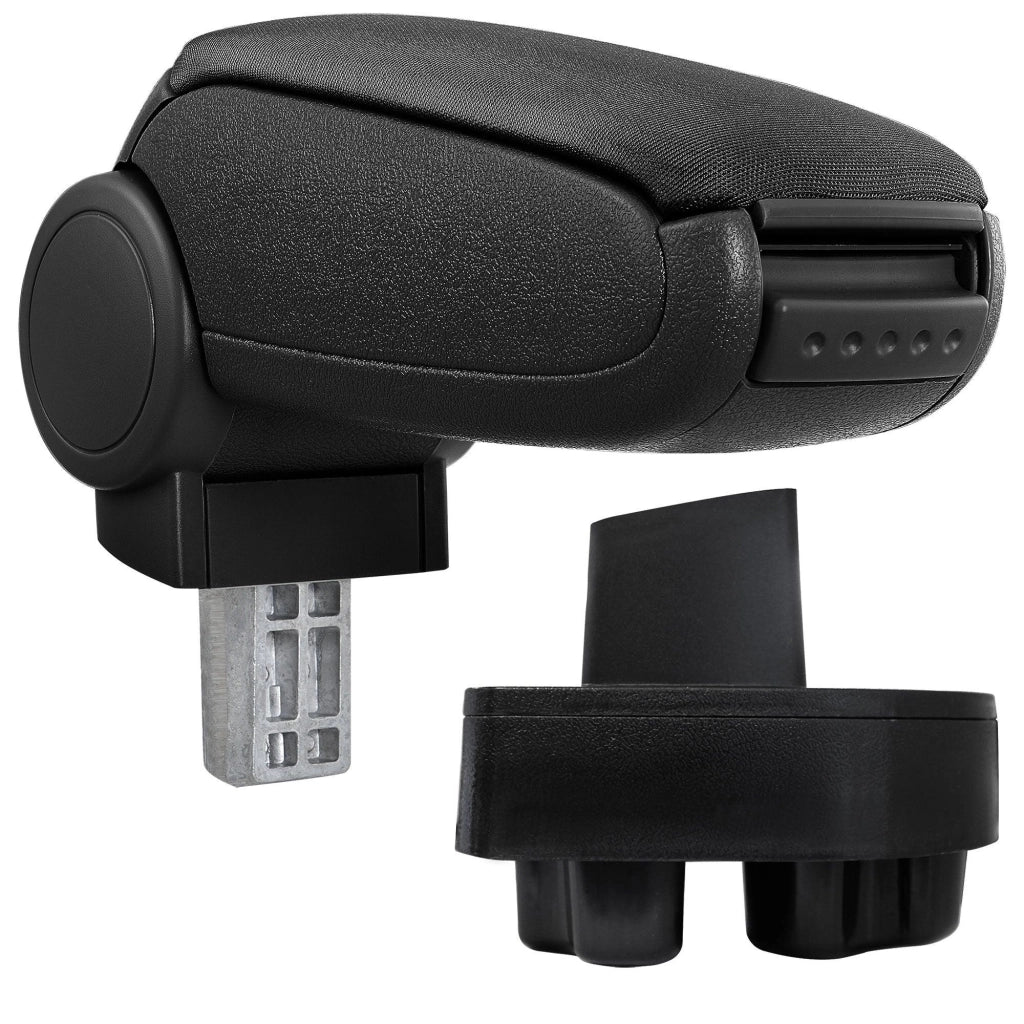 Bracciolo centrale per Opel Corsa C / Opel Combo C con scomparto imbottito in tessuto nero 03_0000573