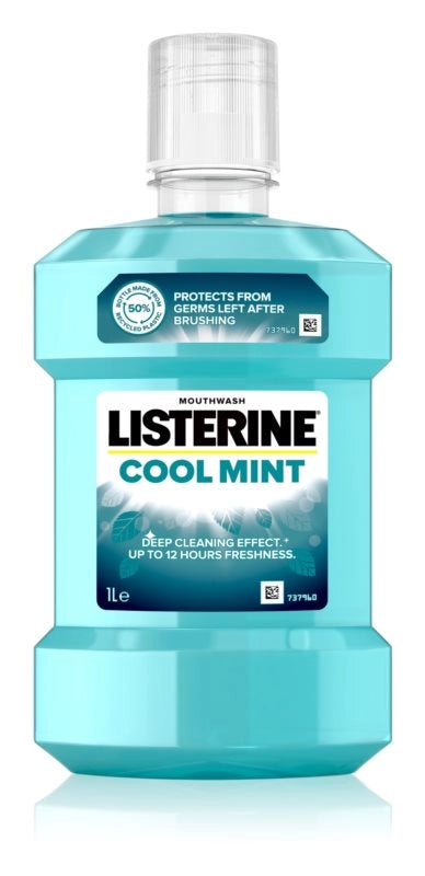 SET 2 CONFEZIONI DI LISTERINE COLLUTTORIO COOL MINT IN FORMATO DA 1 LITRO