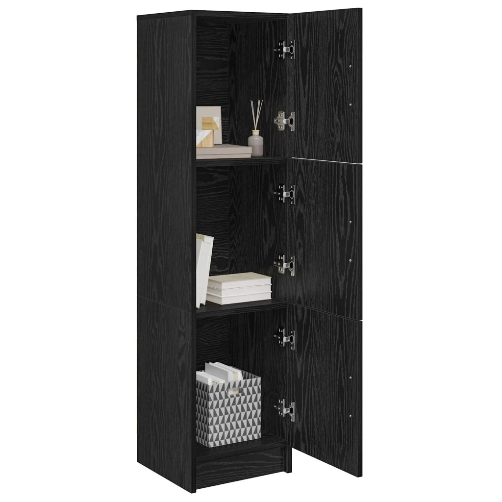 Credenza | Madia | Buffet da pranzo | Armadio da pranzo Rovere Nero 31.5 x 32 x 122.5 cm