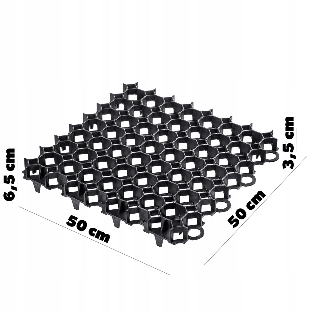 Griglia di protezione per prato KADAX Geogrid 50x50x3,5 per giardino, 530 tonnellate/m2 su pallet
