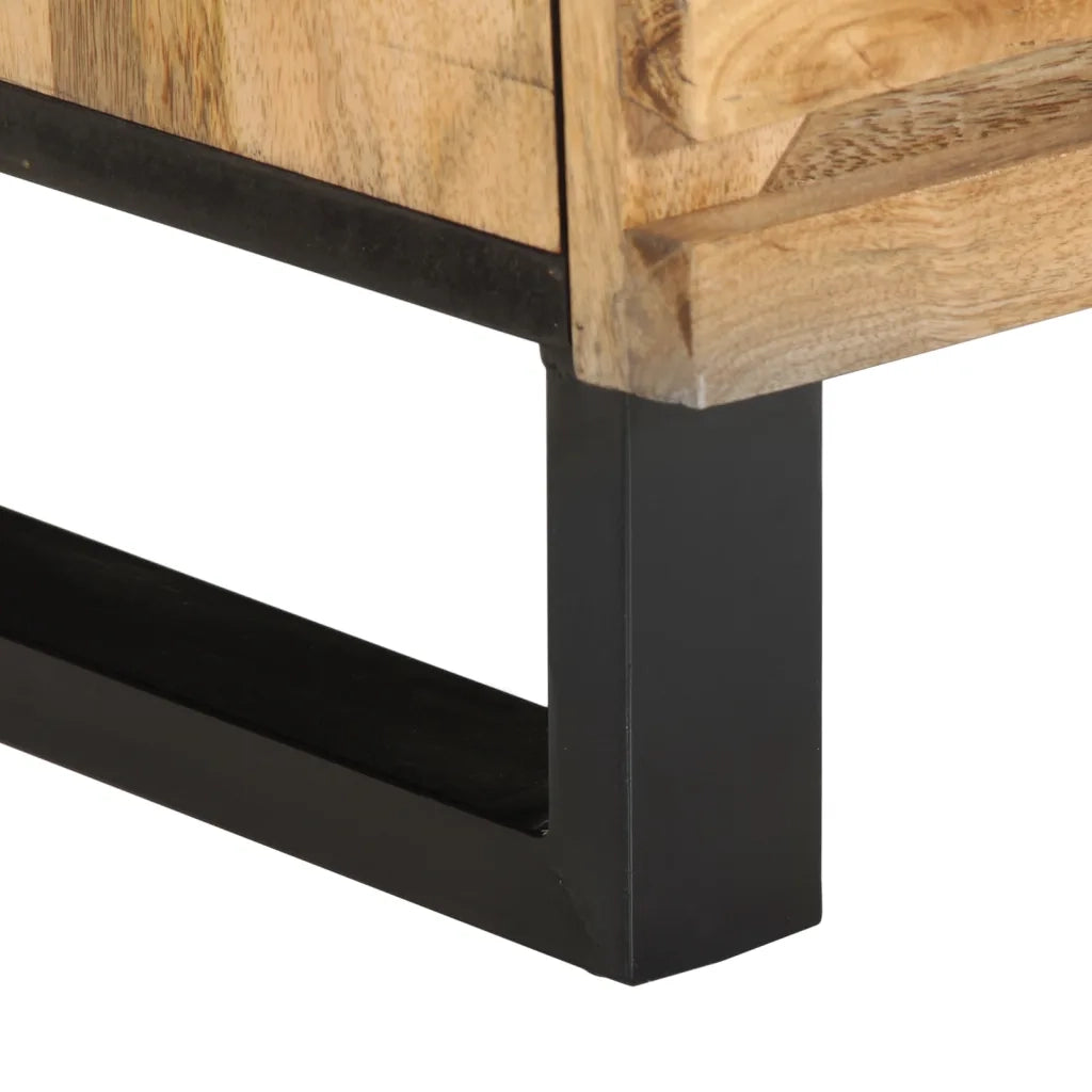 Comodini 2pz 40x34x46 cm in Legno Massello di Mango 377427