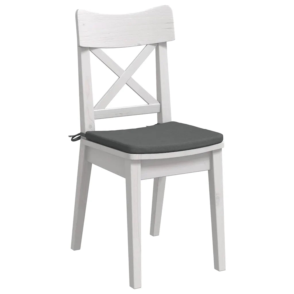 Cuscini per Seduta 4 pcs Grigio scuro 40 x 40 x 3 cm Tessuto
