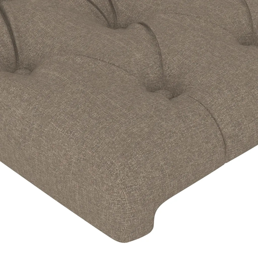 Testiera ad Orecchio Tortora 93x23x118/128 cm in Tessuto 3118278