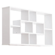 MODERNA LIBRERIA A PARETE 85 X 47.5 X 14.5 CM  IN LEGNO BIANCO