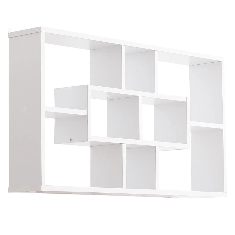 MODERNA LIBRERIA A PARETE 85 X 47.5 X 14.5 CM  IN LEGNO BIANCO