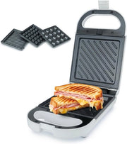 Grill a contatto con piastre rimovibili - Tostapane - Griglia per panini - Grill - Griglia a contatto - Piastre rimovibili - Facile da pulire - Apparecchio per grill - Vari programmi