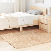 Tappeto Shaggy a Pelo Lungo NAVARRA Beige 120x120 cm poliestere 4102861