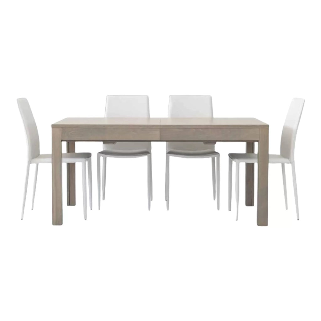 Tavolo rovere grigio allungabile cm 160x90x76h chiuso (562) - Mobili 2G