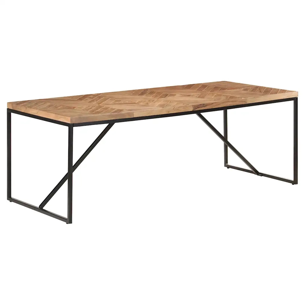 Tavolo da Pranzo | Tavolo da cucina 200x90x76 cm Legno Massello di Acacia e Mango