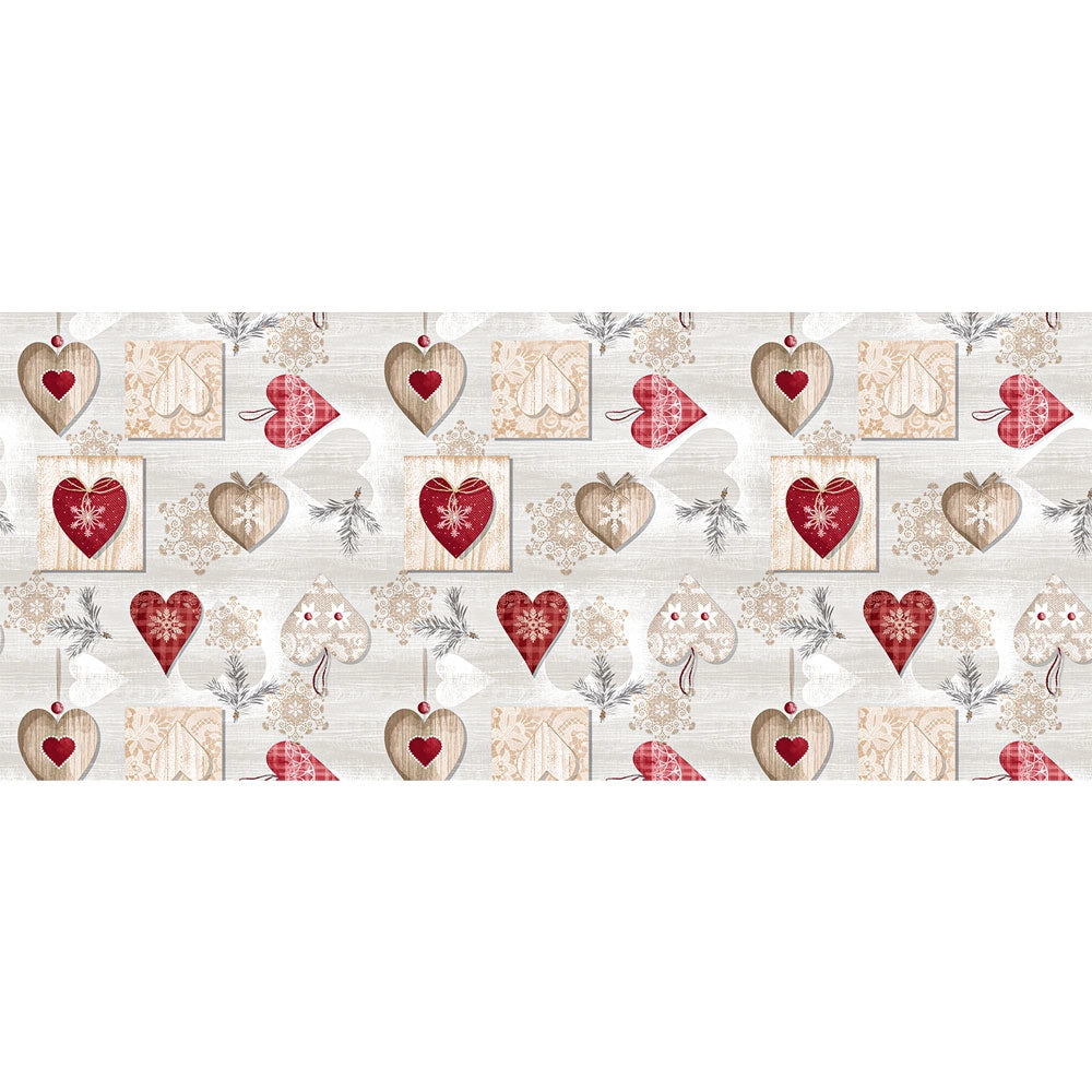 TOVAGLIATO fantasia cuori inverno natale 'PTEX-R' art. 4Y3/01  - BONITA