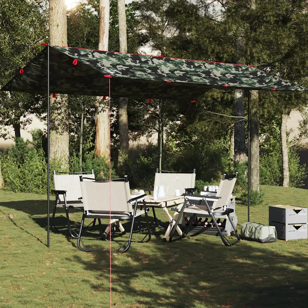 Telone da Campeggio Mimetica 406x306 cm Impermeabile 4009599