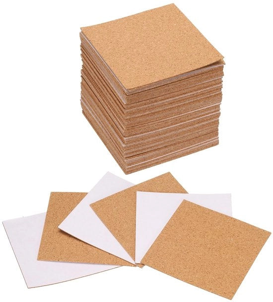 80 pezzi di supporti per piatti in gomma autoadesivi 95 x 95 x 1 mm piastre di gomma piastre di gomma matrice di gomma supporti per piatti gomma autoadesivo per hobby e fai da te