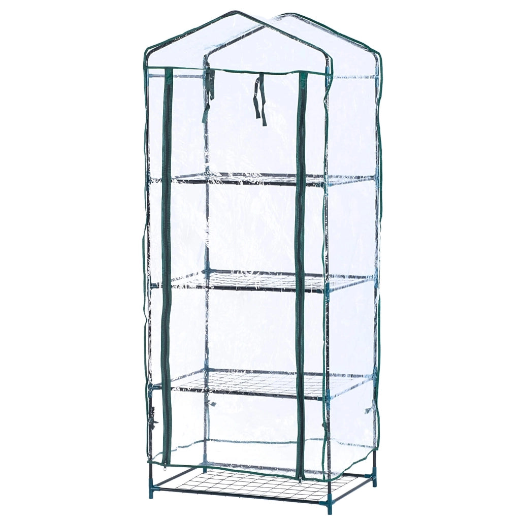Serra da balcone mini KADAX con ripiani, 4 ripiani, 170 x 68 x 48 cm