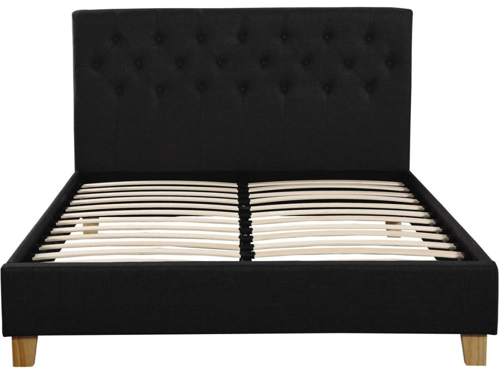 Letto "Emmy" - 140 x 190 cm - Grigio