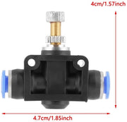 Regolatore di flusso d'aria 10 pezzi - Connettore pneumatico rapido - Apparecchiatura di automazione - Resistente al calore 0-60 ℃ - Diametro 6 mm - Duraturo e affidabile - Valvola pneumatica