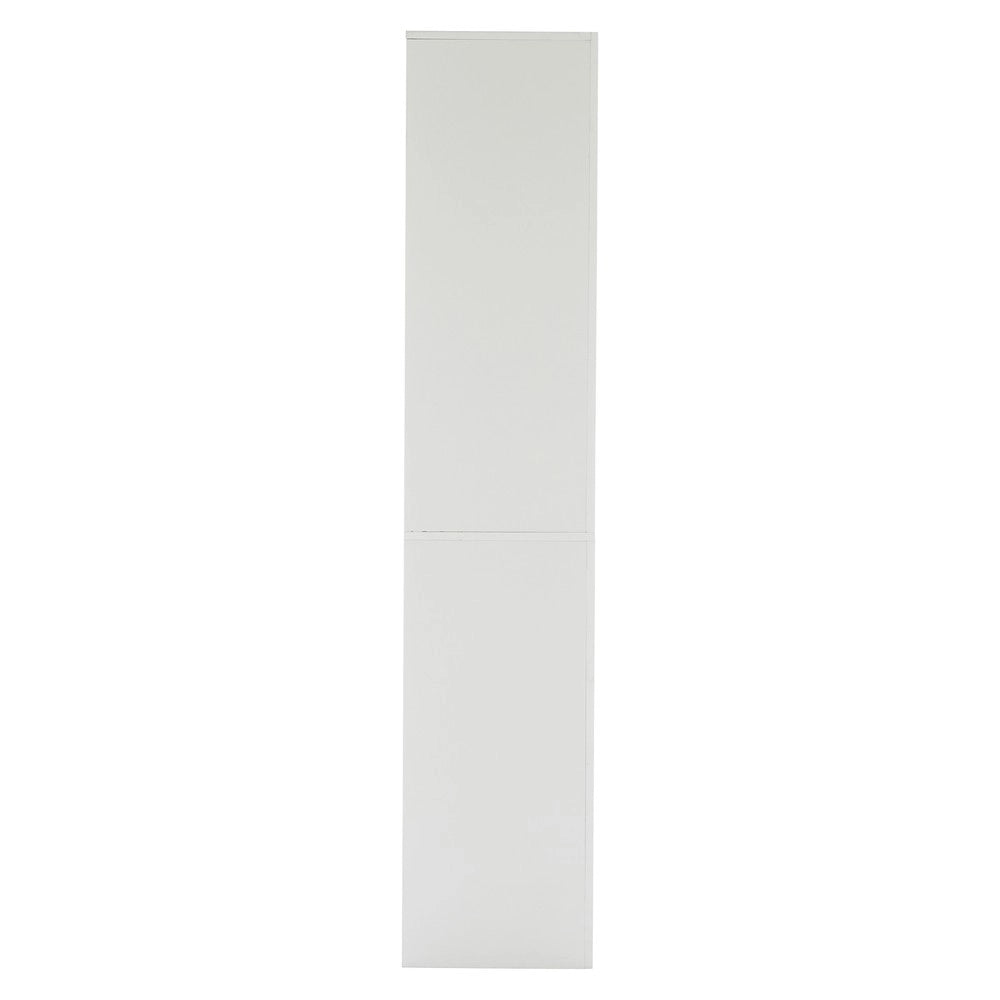 Mobile Vetrina con LED e Vetro Temperato ¨C MINIMAL ¨C Bianco Lucido, 100x35x170