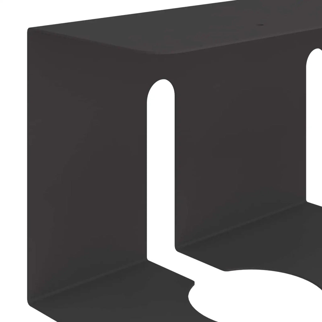 Vassoio per gestione cavi sotto il tavolo 2 pz Nero 8007564