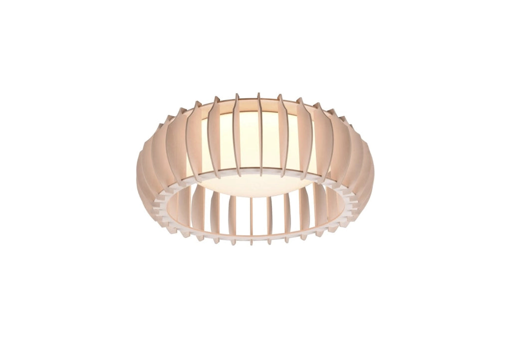 Plafoniera LED MONTE legno chiaro 40cm 16W 3000K RL