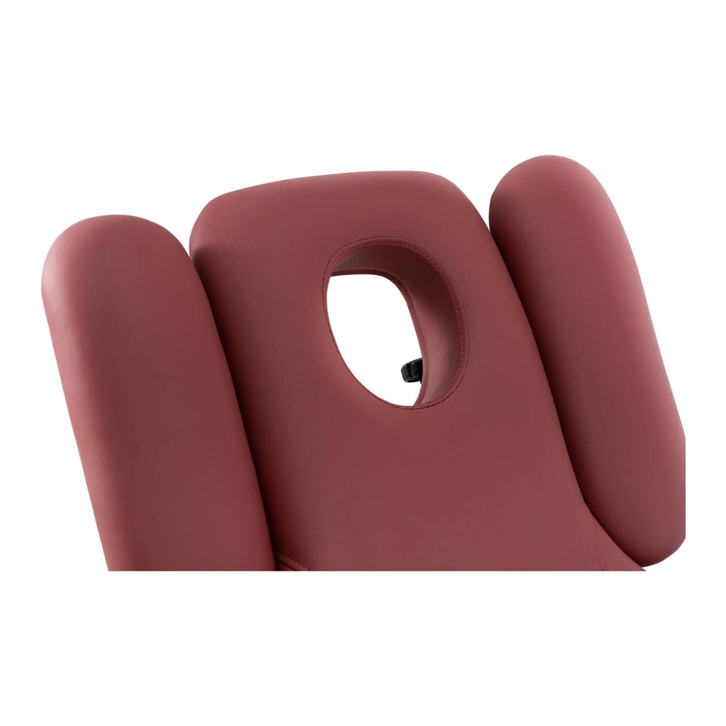 Lettino da massaggio - 3 motori - 250 kg - nero/rosso vino 14_0007760