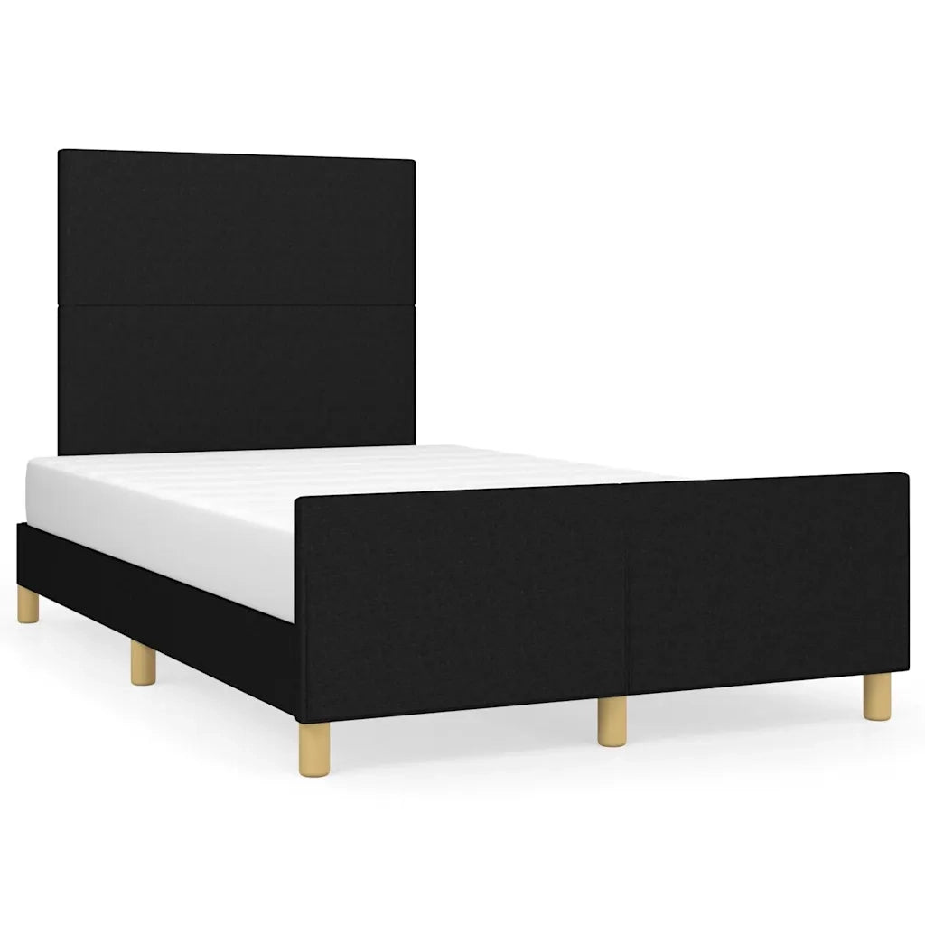 Giroletto senza Materasso-Struttura Letto Nero 120x200 cm Tessuto 513894