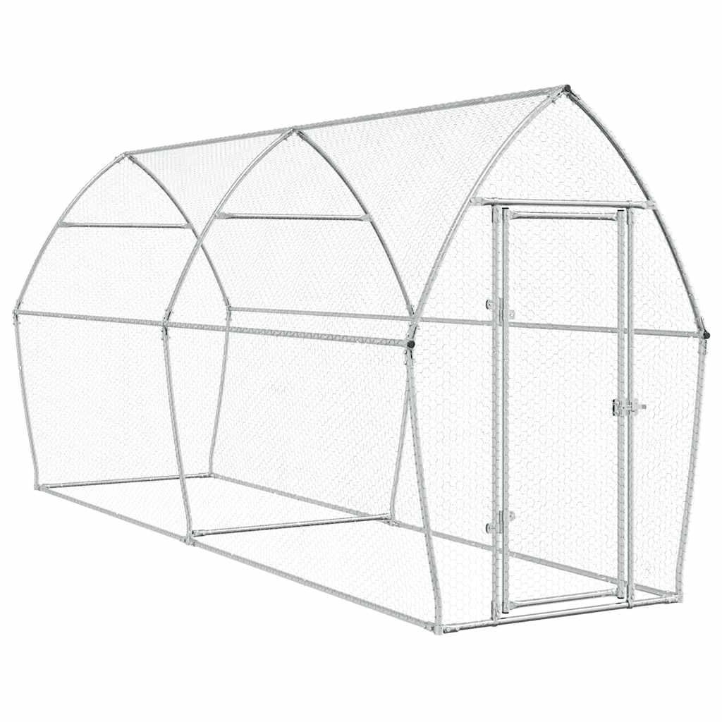 Gabbia per polli Silver 400 x 105 x 182 cm in acciaio zincato Silver 02_0041670