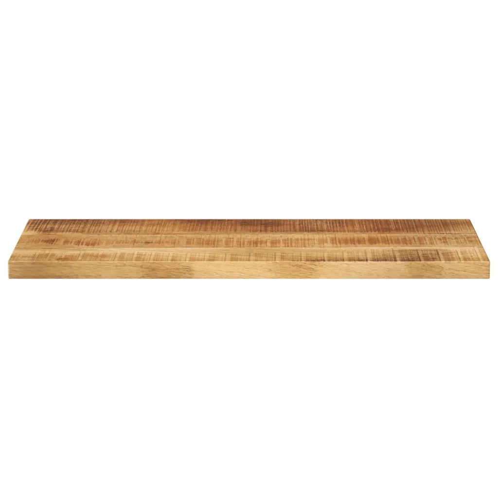 Piano per Tavolo 80x20x2,5cm Rettangolare Legno di Mango Grezzo 371283
