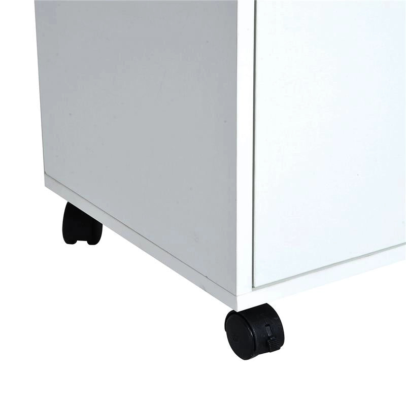 CASSETTIERA PORTADOCUMENTI DA UFFICIO IN LEGNO CON 2 SCOMPARTI 40X35X60 CM