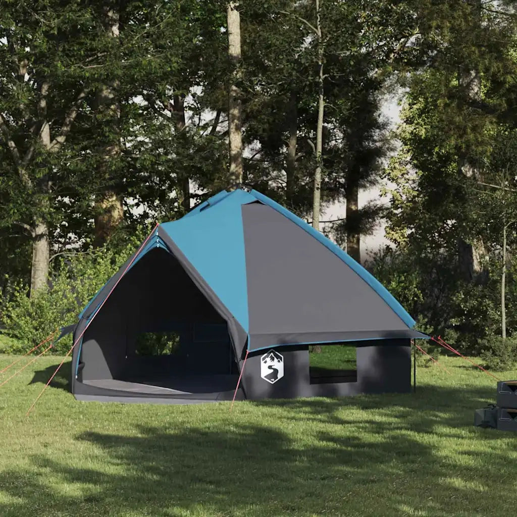 Tenda Teepee per 8 Persone Blu e Grigio 490 x 410 x 210 cm 42004069