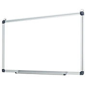 Lavagna magnetica cancellabile a secco 50 x 35 cm utilizzo versatile cornice in alluminio design moderno in acciaio bianco 20_0014149