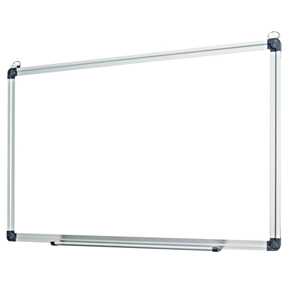 Lavagna magnetica cancellabile a secco 50 x 35 cm utilizzo versatile cornice in alluminio design moderno in acciaio bianco 20_0014149