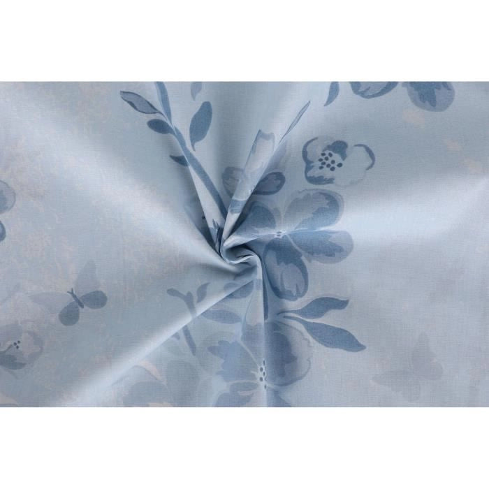 Completo letto - 1 copripiumino 220 x 240 cm + 2 federe 60 x 60 cm - 100% cotone rinforzato - Blu