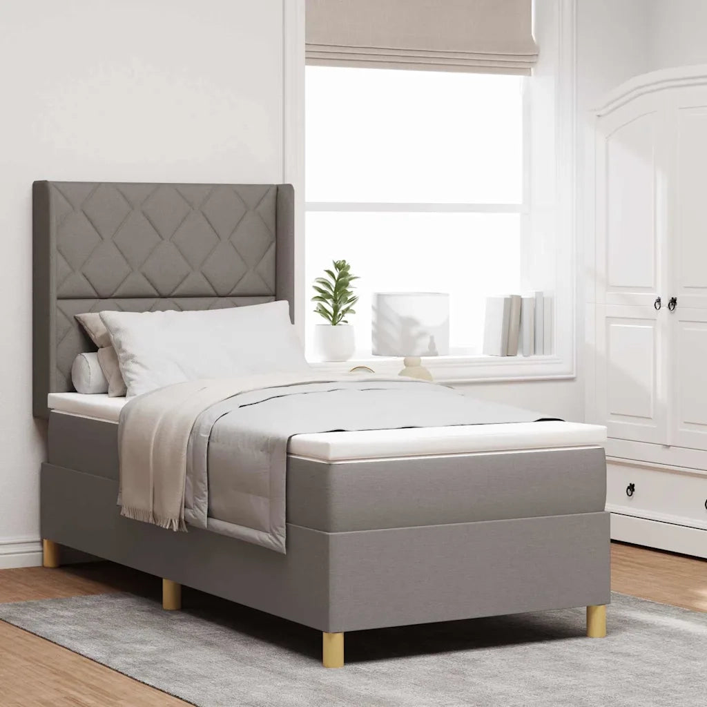 Letto a molle con materasso Talpa 90 x 190 cm Tessuto 3341872