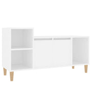 Mobile TV multimediale scaffale TV credenza mobile TV sala da pranzo soggiorno camera da letto 100 x 35 x 55 cm legno ingegnerizzato bianco 02_0025510