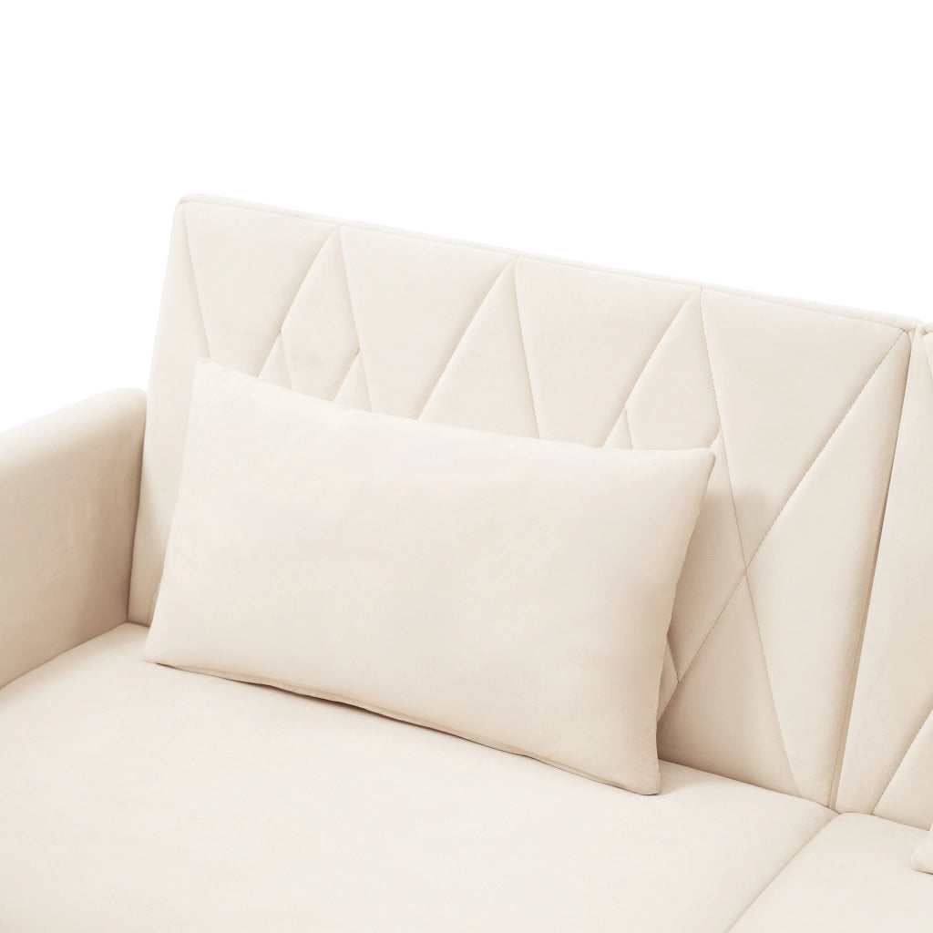 Divano Letto 2 Posti in Velluto ¨C MINIMAL ¨C Grigio