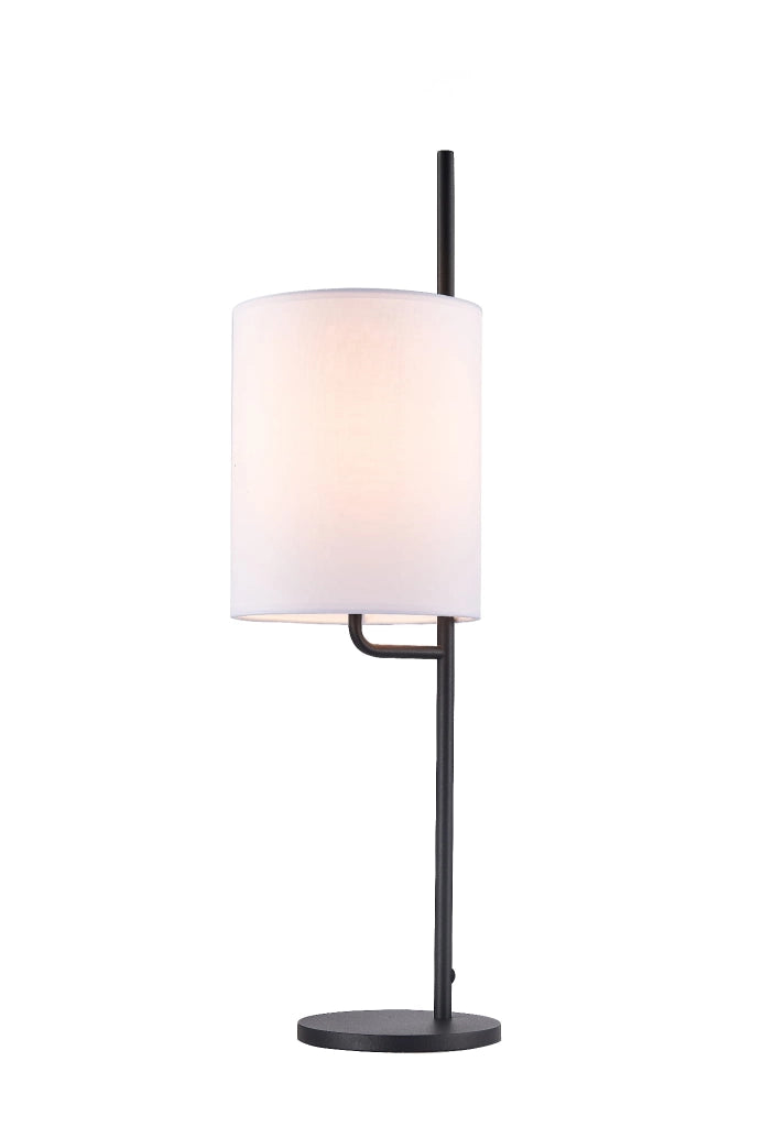 Lampada da tavolo Candellux Tokyo bianco/nero E27 63,9cm