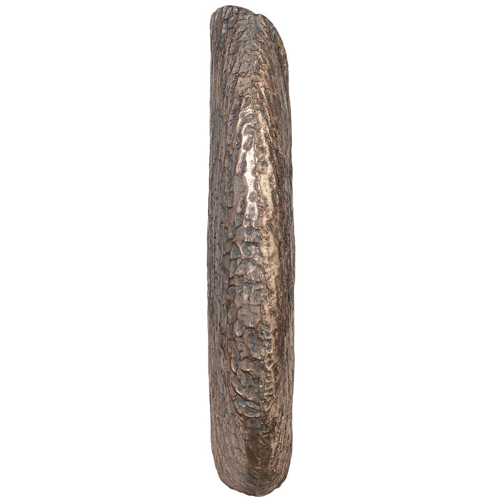 Vaso in metallo dorato 48x13,5x72,5h cm