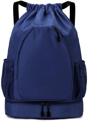 Borsa da tennis, borsa sportiva, unisex, impermeabile, borsa per racchette da tennis, accessori da tennis, adatta per attività sportive - Blu marino