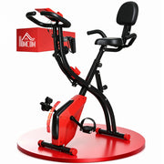 Cyclette Pieghevole 2 in 1 ¨C Xylo ¨C Resistenza Magnetica 8 Livelli, Sensore Cardiaco, Rosso