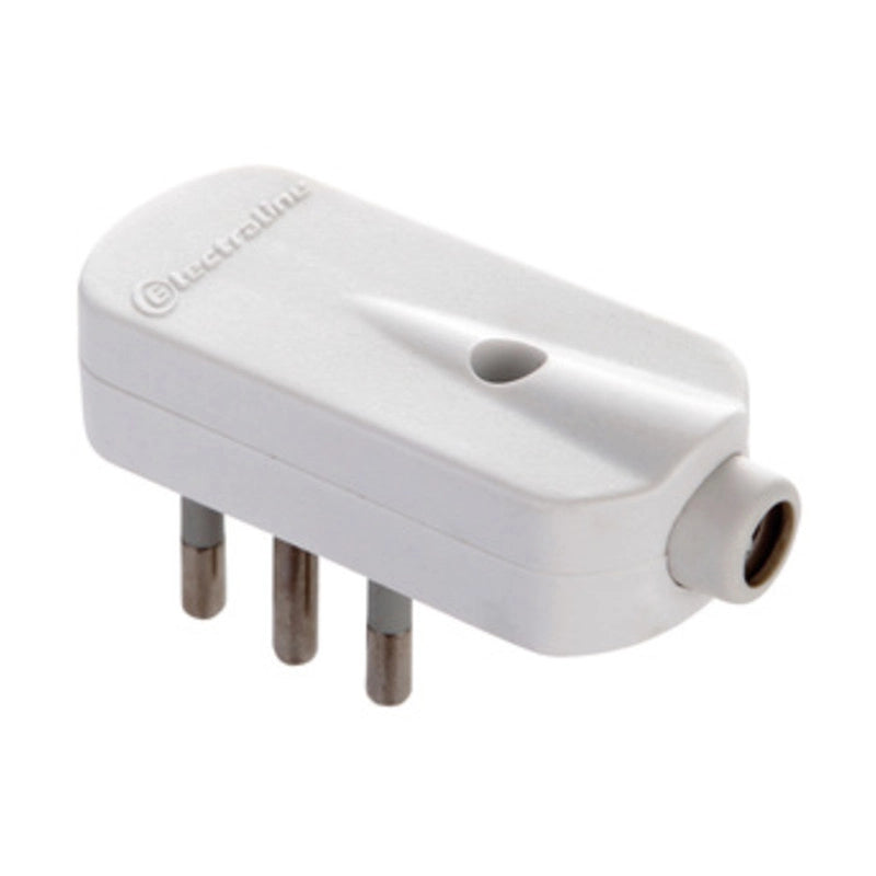 SPINA MOBILE A 90  ° 10A 2P+T - Bianco