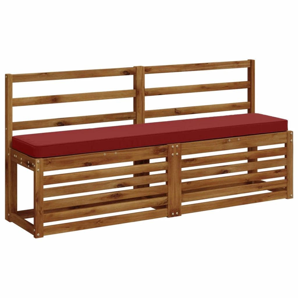 Cuscino per Panchina a 1 Pezzo VUGHT 100% Poliestere Rosso Vino 950760
