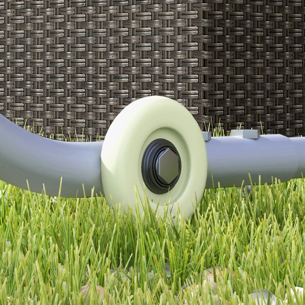 Pergolato padiglione circa 3 x 3 m tetto patio con protezione UV completo di sacco di sabbia e ruote tessuto Oxford per balcone e giardino