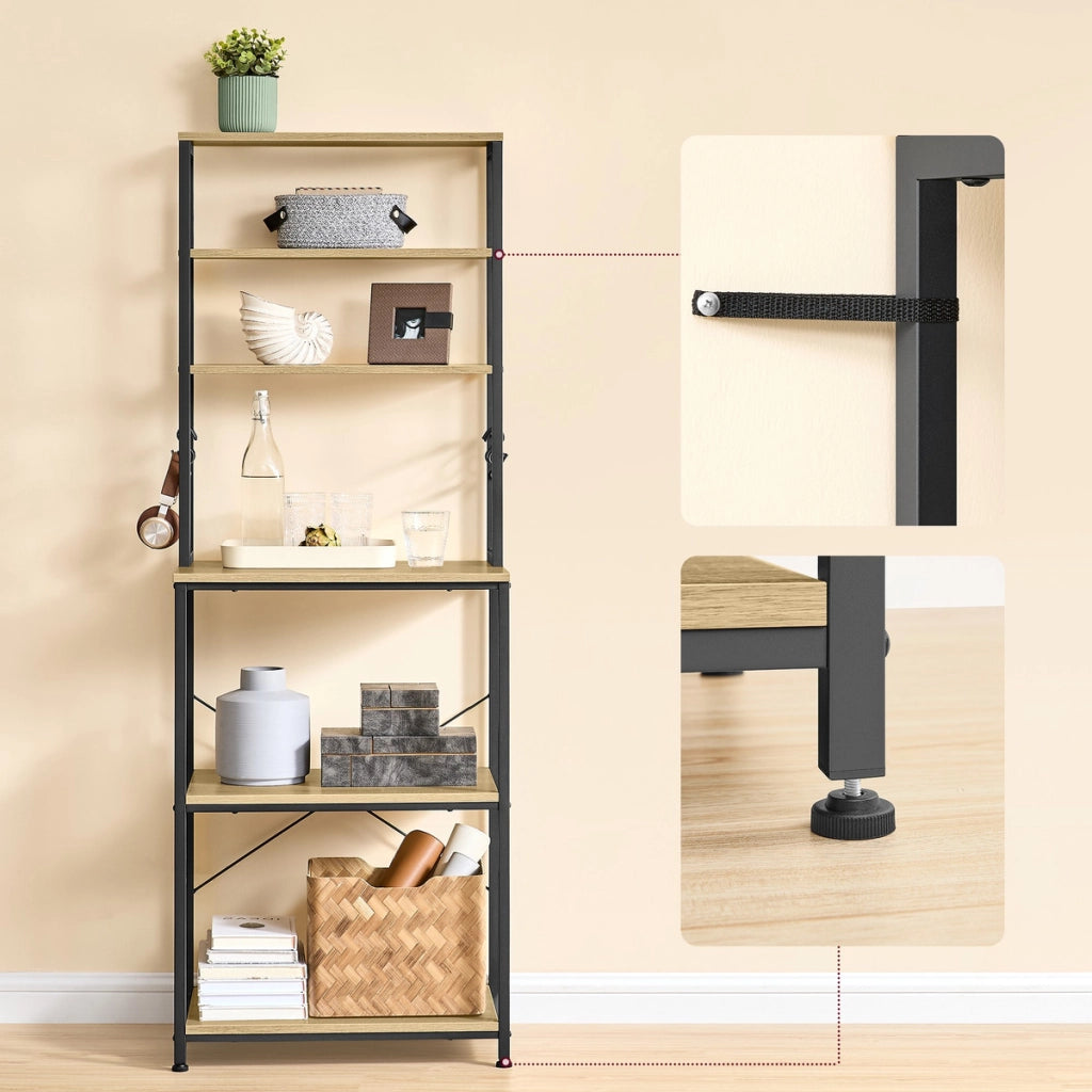 Scaffale da cucina industriale Artisan con porta spezie