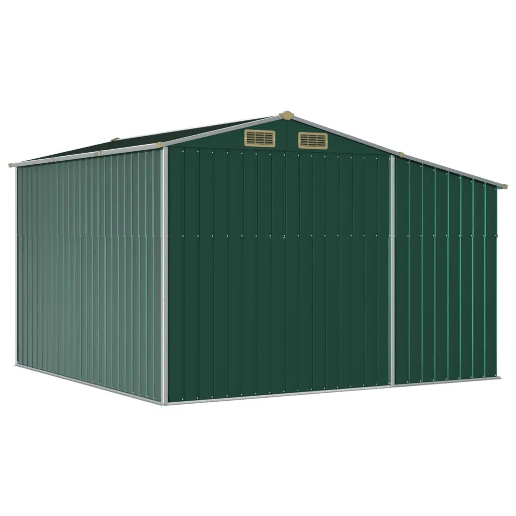 Capanno da Giardino Verde 277x279x179 cm in Acciaio Zincato 3188287