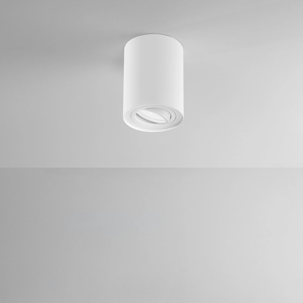 Plafoniera Moderna Centric Metallo Bianco Opaco 1 Luce Gu10 Ip20